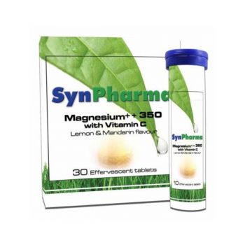 La vita pharmacy georgia constantinou limassol cyprus product SynPharma Magnesium++ 375 with Vitamin C, 30 Effervescent Tablets