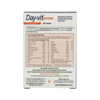 La vita pharmacy georgia constantinou limassol cyprus product Health Aid Day-Vit Active, 30 Tablets1