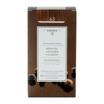 La vita pharmacy georgia constantinou limassol Cyprus product Korres 6.3 Golden/Honey Dark Blonde Permanent Hair Colorant Argan Oil Advanced Colorant 75ml