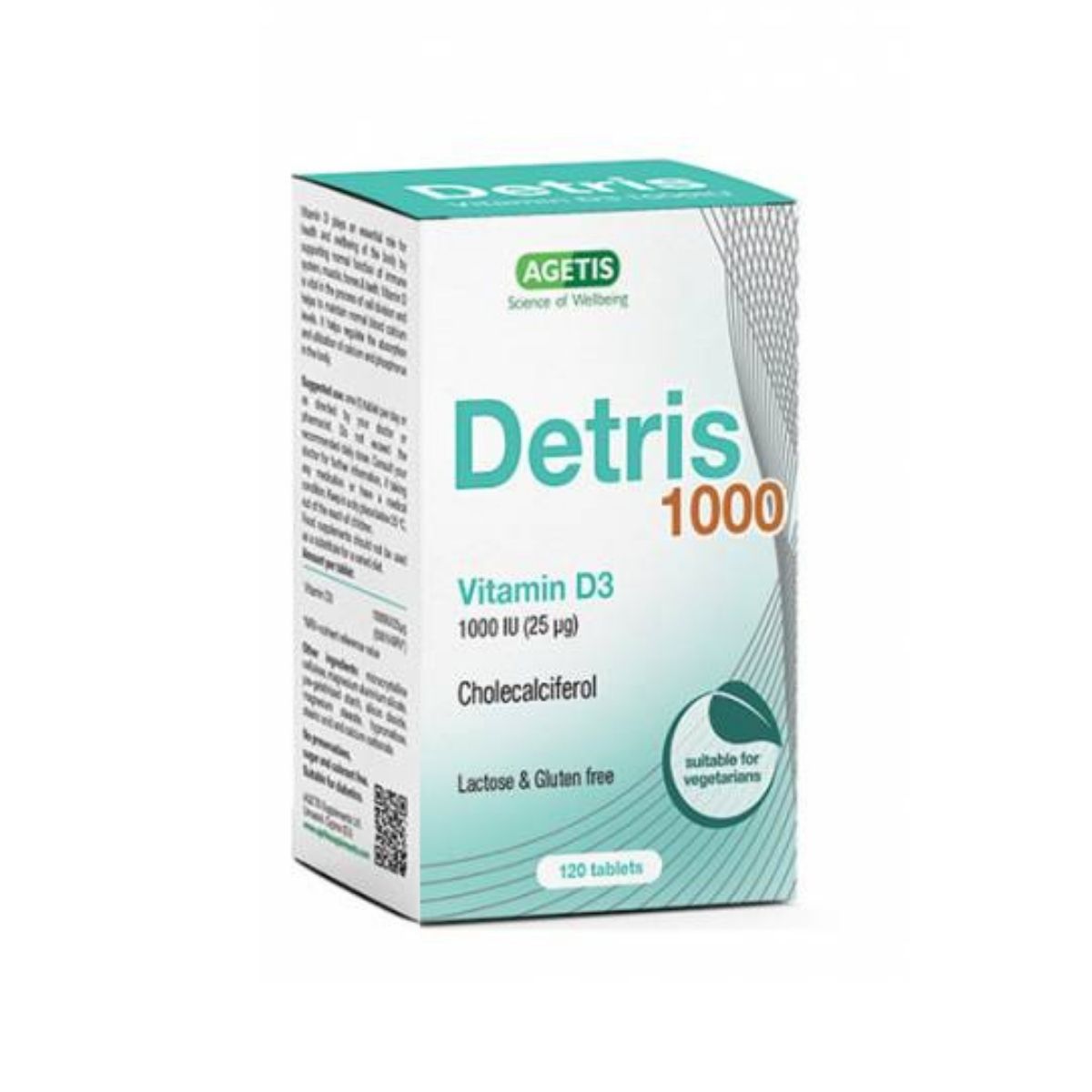 La vita pharmacy georgia constantinou limassol Cyprus product Agetis Detris Vitamin D3 1000IU 120tablets
