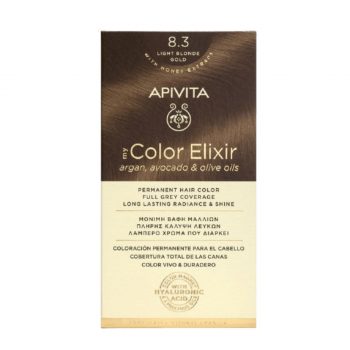 La vita pharmacy georgia constantinou limassol Cyprus product Apivita My Color Elixir 8.3 Light Blonde Gold Permanent Hair Color 50ml