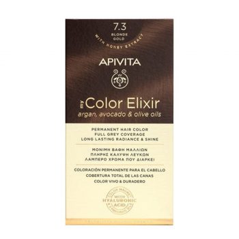 La vita pharmacy georgia constantinou limassol Cyprus product Apivita My Color Elixir 7.3 Blonde Gold Permanent Hair Color 50ml