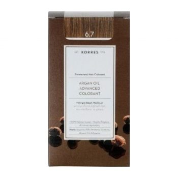 La vita pharmacy georgia constantinou limassol Cyprus product Korres 6.7 Cocoa Permanent Hair Colorant Argan Oil Advanced Colorant 75ml