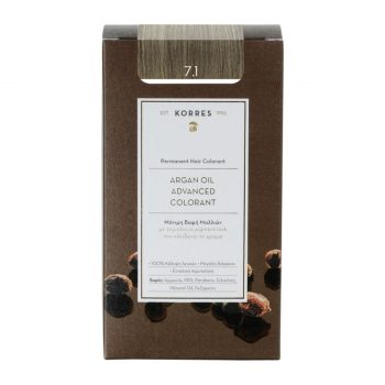 La vita pharmacy georgia constantinou limassol Cyprus product Korres 7.1 Ash Blonde Permanent Hair Colorant Argan Oil Advanced Colorant 75ml