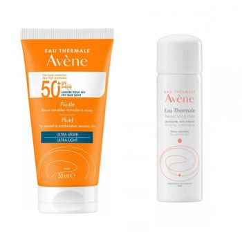 La vita pharmacy georgia constantinou limassol Cyprus product Avene Fluid Ultra Light SPF50+ 50ml & Thermal Spring Water 50ml