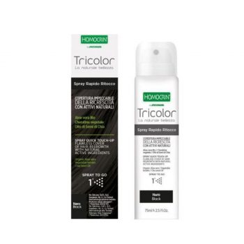 La vita pharmacy georgia constantinou limassol Cyprus product Homocrin Tricolor Spray Quick Touch-Up Black 75ml