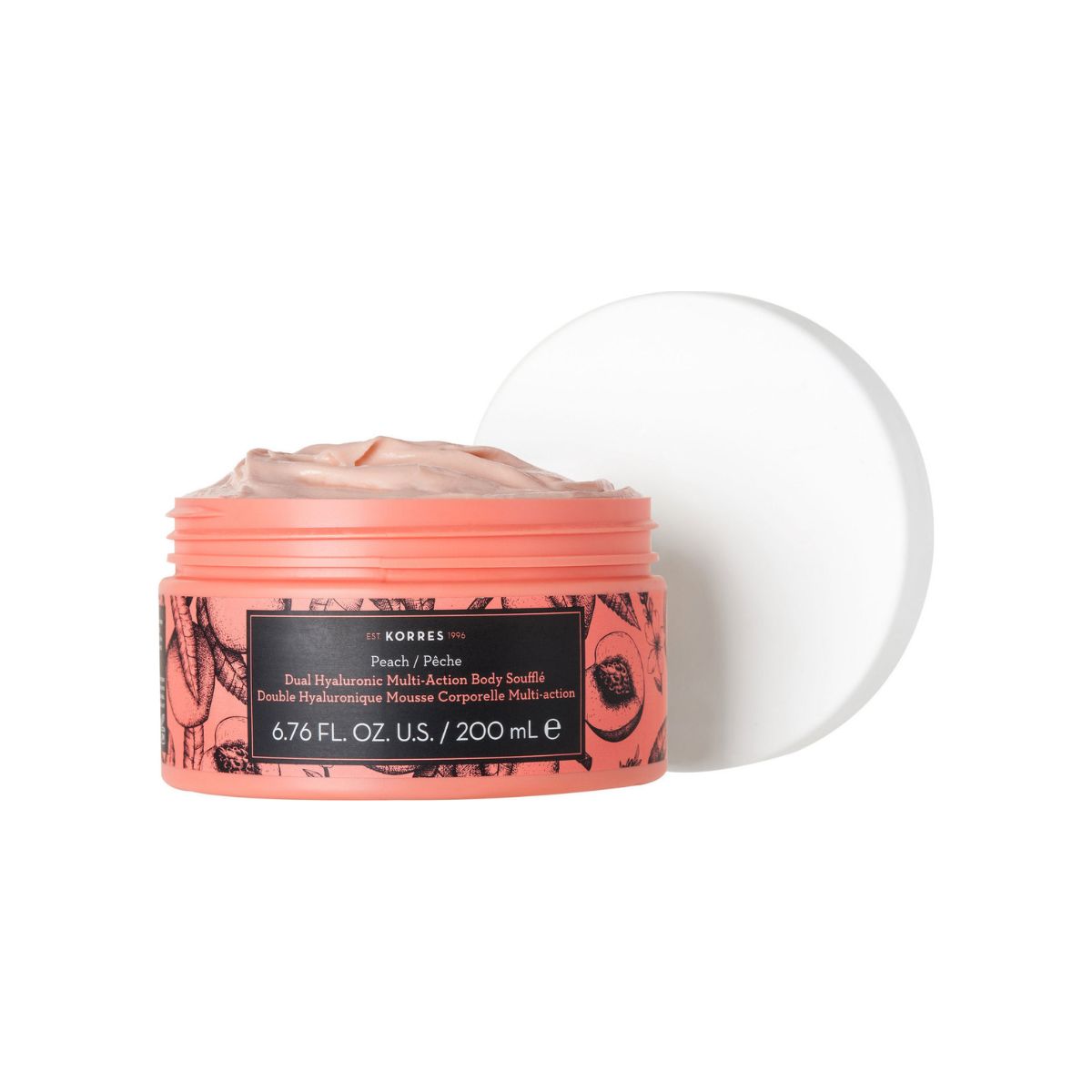 La vita pharmacy georgia constantinou limassol Cyprus product Korres Peach Dual Hyaluronic Multi-Action Body Souffle 200ml